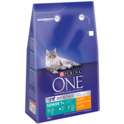 Purina One Bifensis Chicken & Whole Grain Senior Cat Food